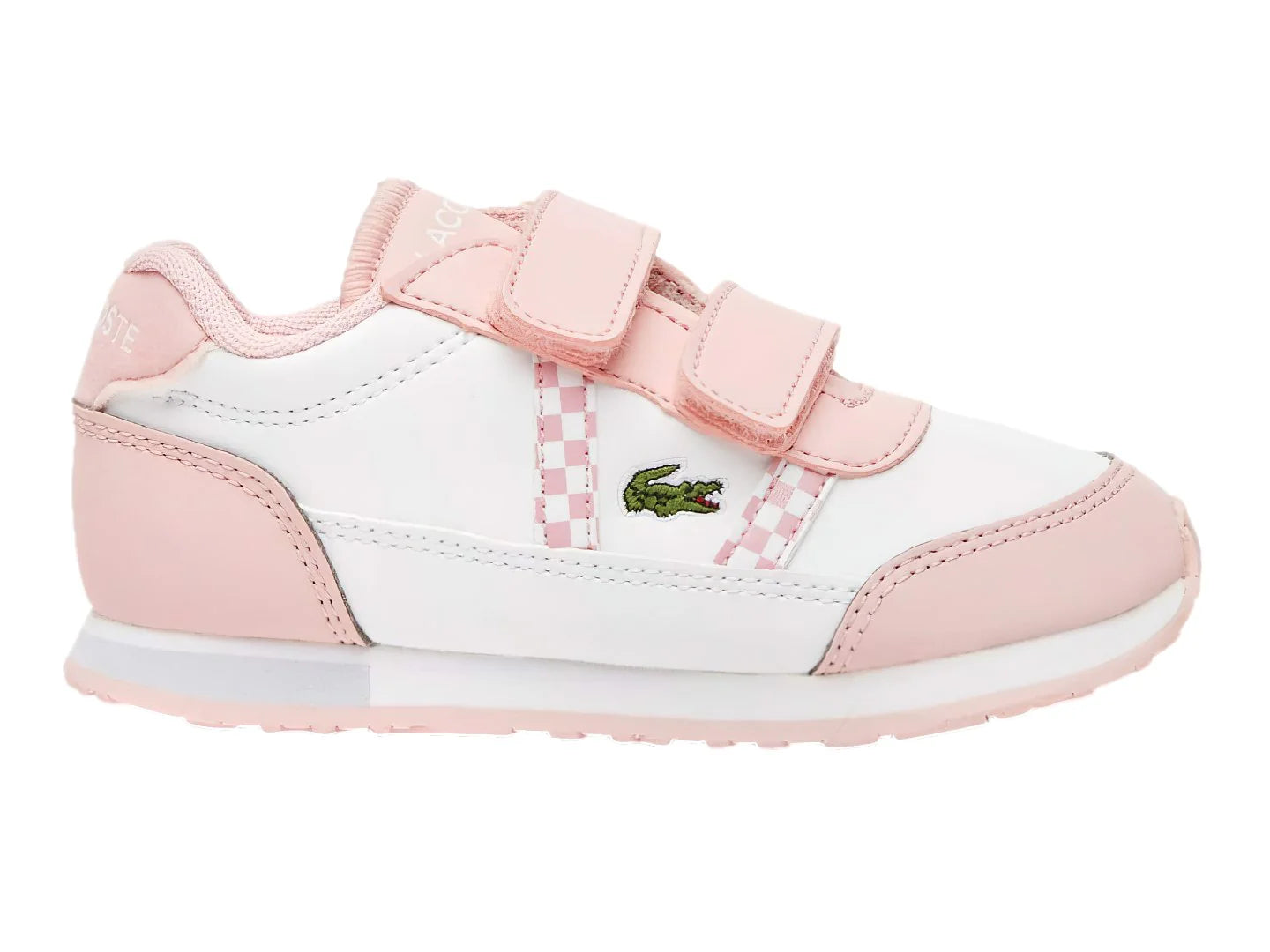 Tenis Lacoste Partner Blanco y Rosa para Niña