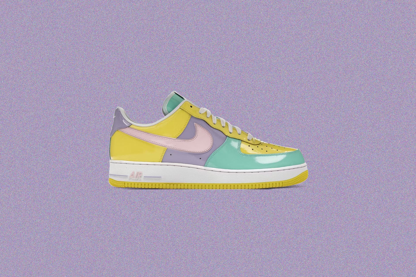 Air Force 1 07 Easter Yellow Pulse Pink Foam Hydrangeas