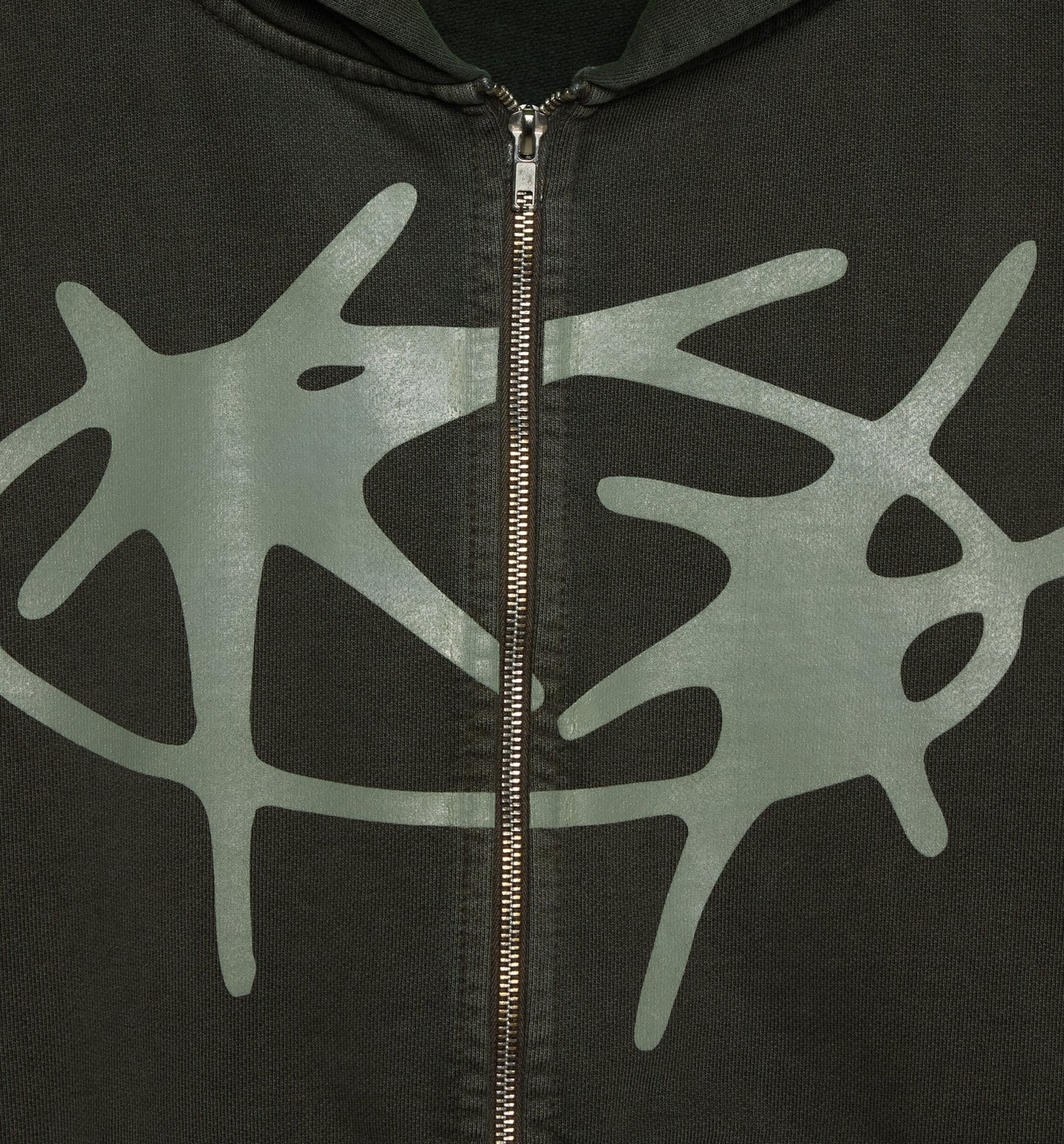 Studio Star Zip Up Mens Hoodie Black