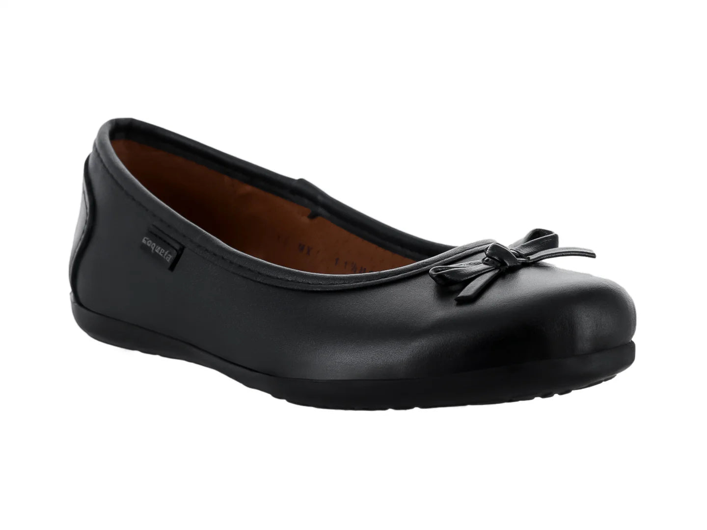 Zapatos Coqueta Negros de Piel para Niña