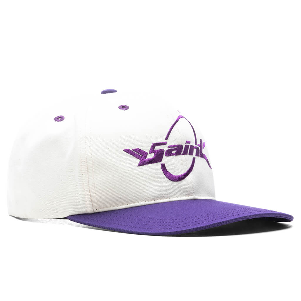 S Circle Cap White Purple