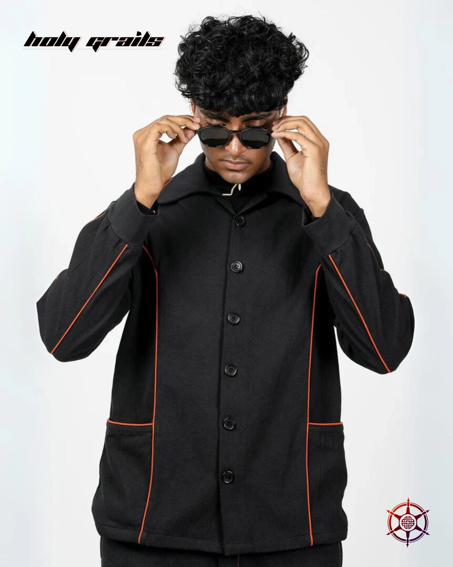 Charcoal Citrus Piped Shacket HG x Duskin