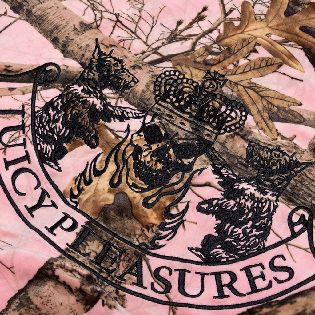 Pleasures x Juicy Couture Realtree Velour Hoodie Pink Edge