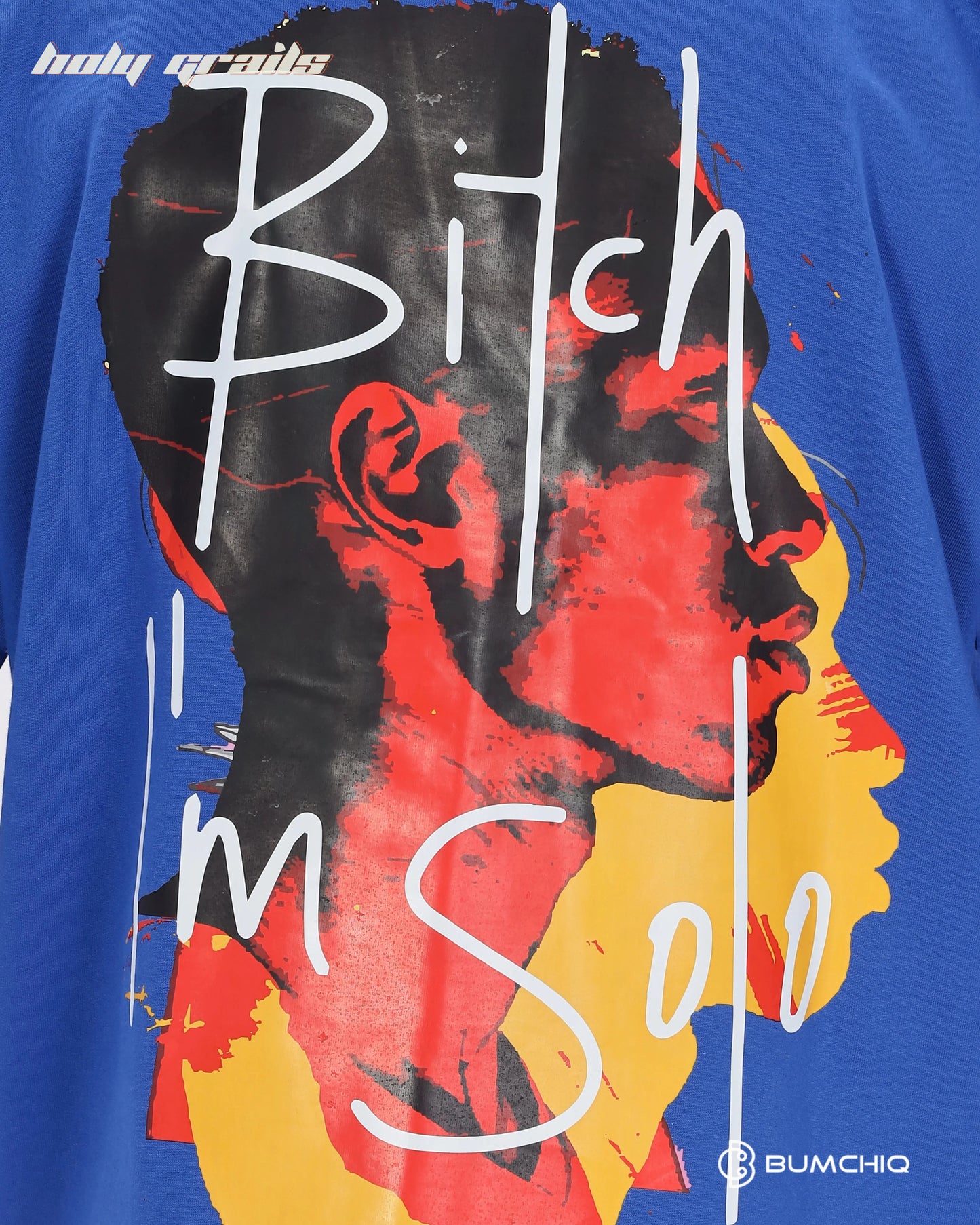Solo Bitch Blue Oversize Tee HG x Bumchiq