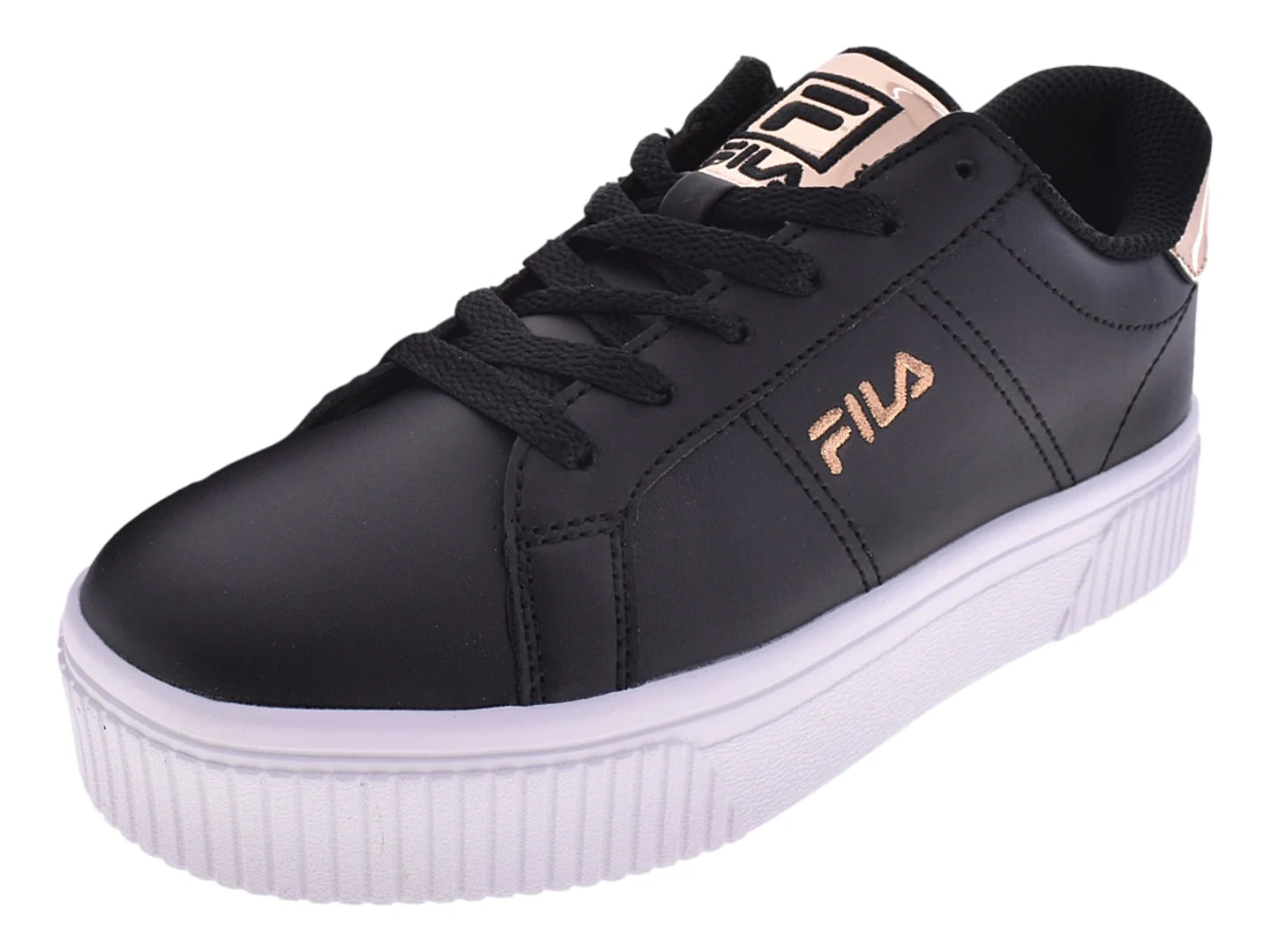Tenis FILA Panache 19 Negro y Oro para Mujer