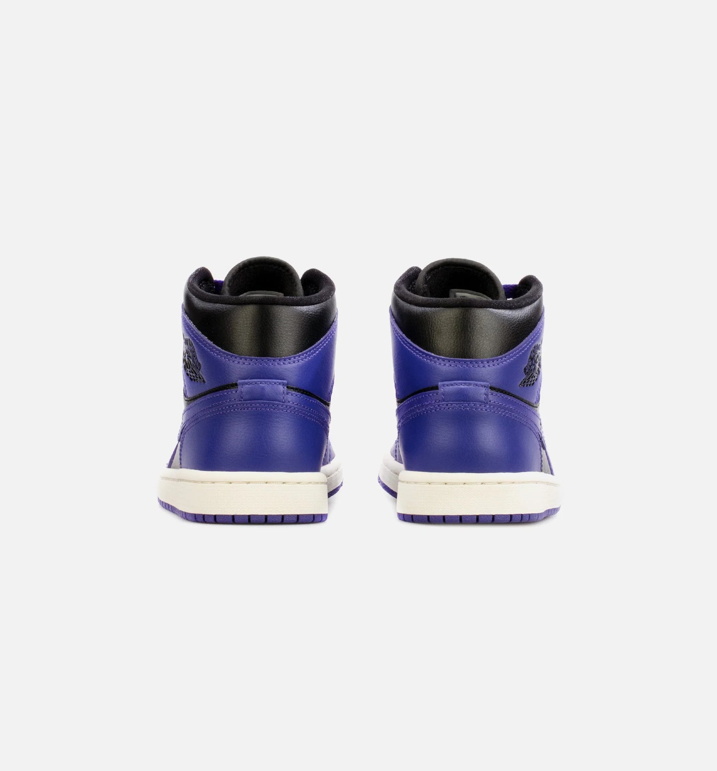 Air Jordan 1 Mid Womens Lifestyle Shoe Black Purple