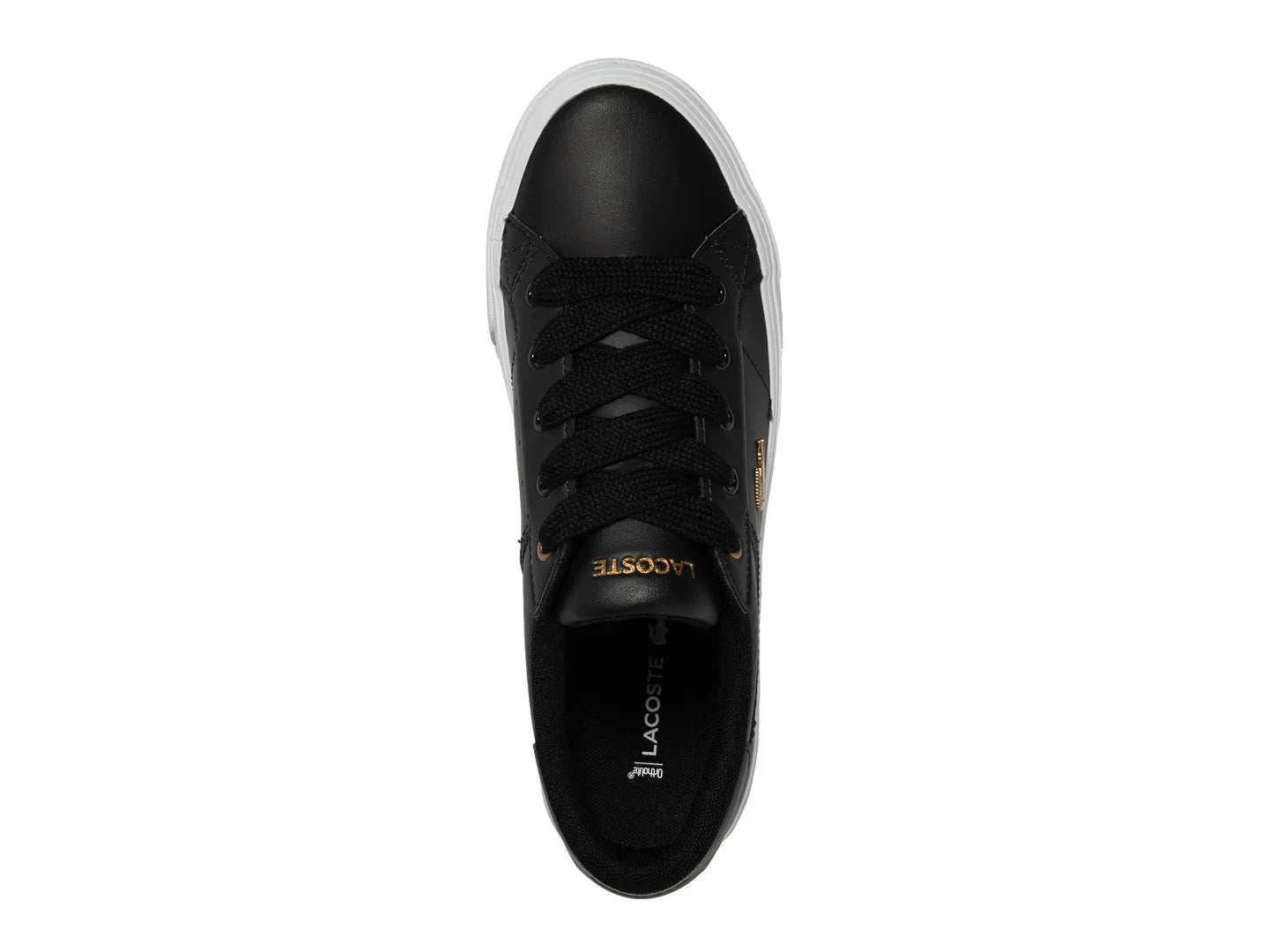 Tenis Lacoste Ziane Platform Negro y Blanco para Mujer