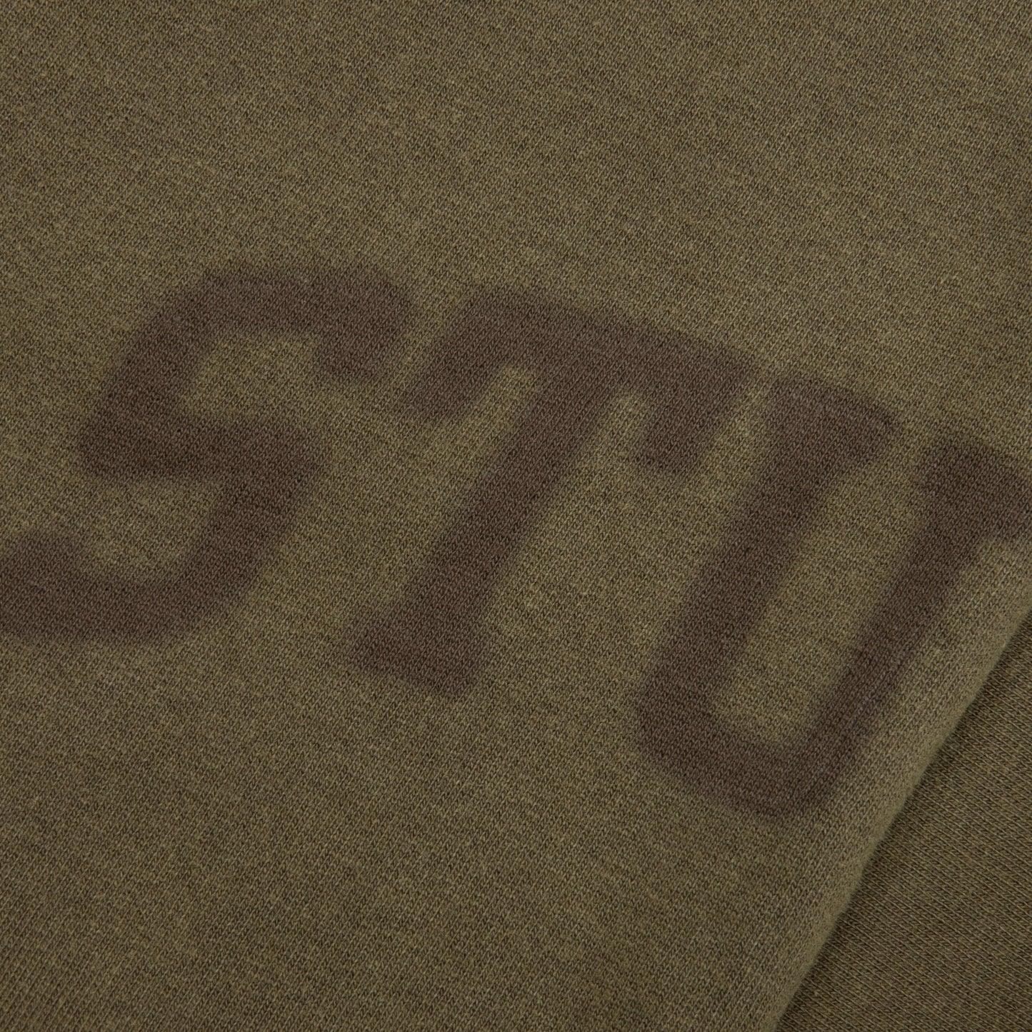 Faded Graphic Fleece Pant Olive