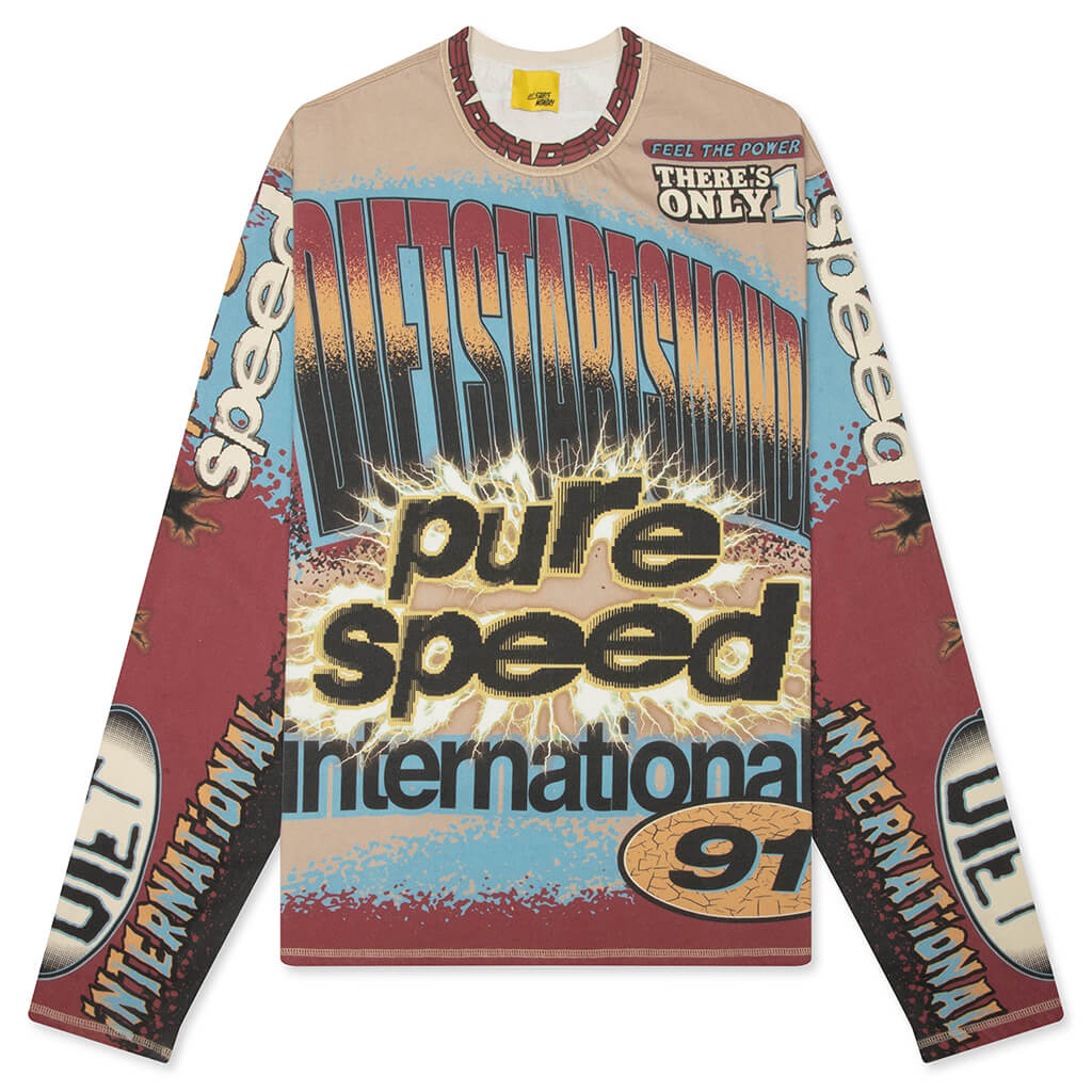 MX Racing Jersey Tan Blue Multi