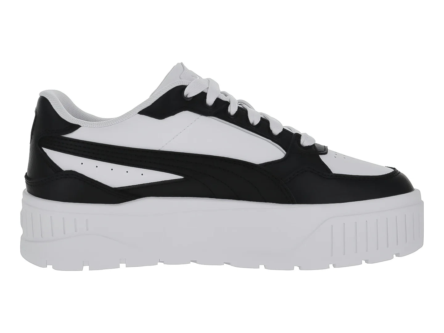 Tenis PUMA Carmen II Idol Blanco Negro y Plata para Niña