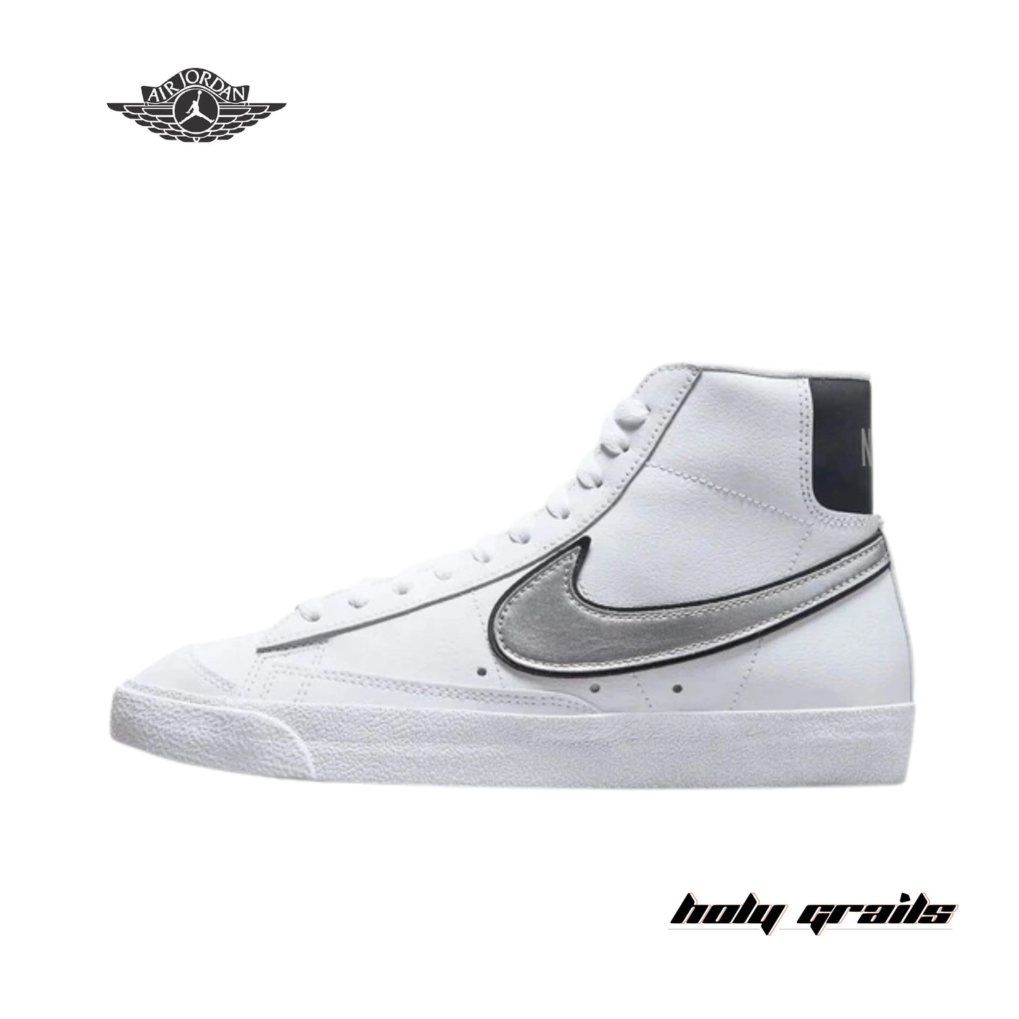 Nike Blazer Mid 77 Essential White Metallic Silver