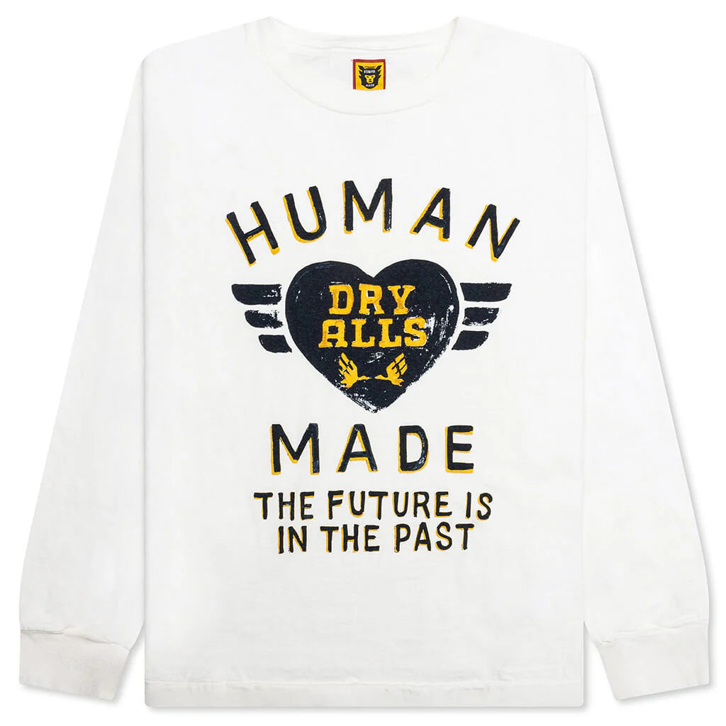 Graphic L S T Shirt White