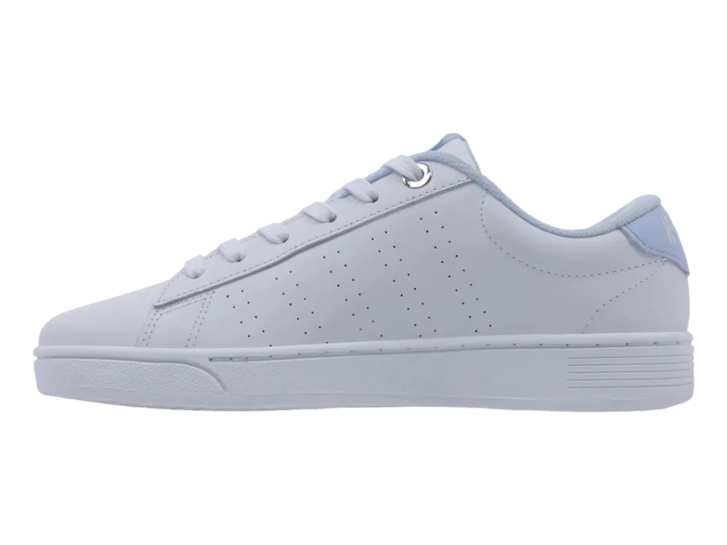 Tenis K Swiss Court Blanco con Azul para Mujer