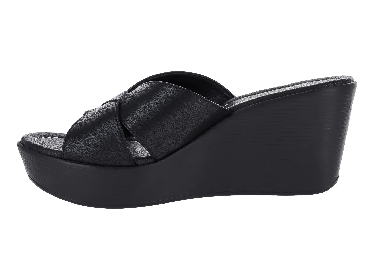 Sandalias Luna Rosa de Plataforma Negro para Mujer