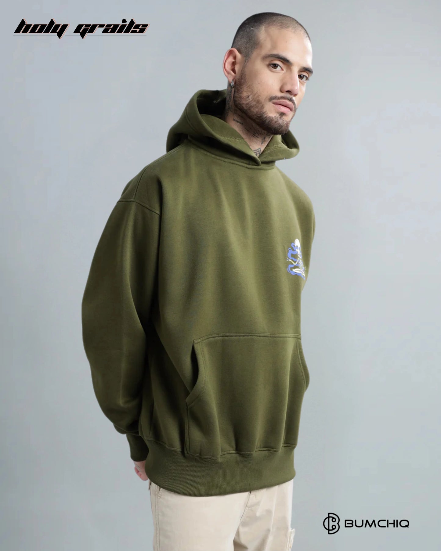 Dope Olive Green Hoodie HG x Bumchiq