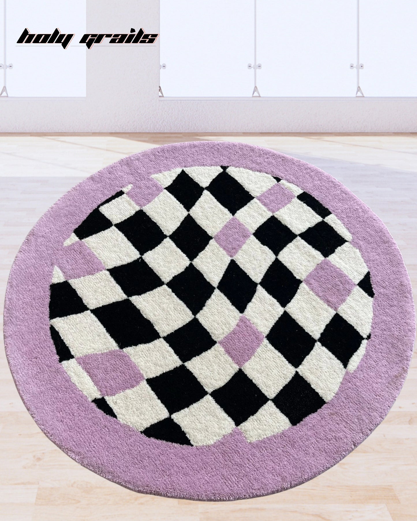 Dreamwave Check Hand Tufted Rug