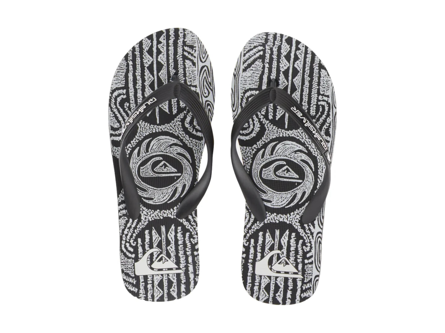 Sandalias Quiksilver Molokai Art II Negro para Hombre