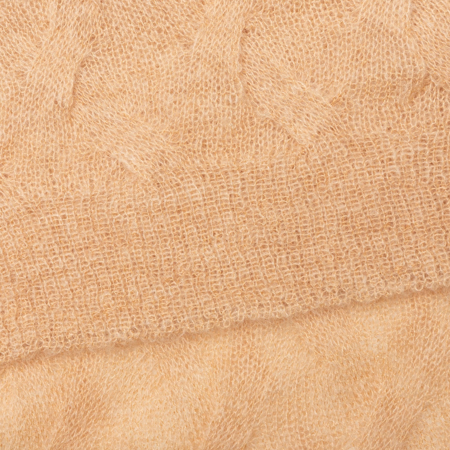 Loose Knit Cross Cable Sand
