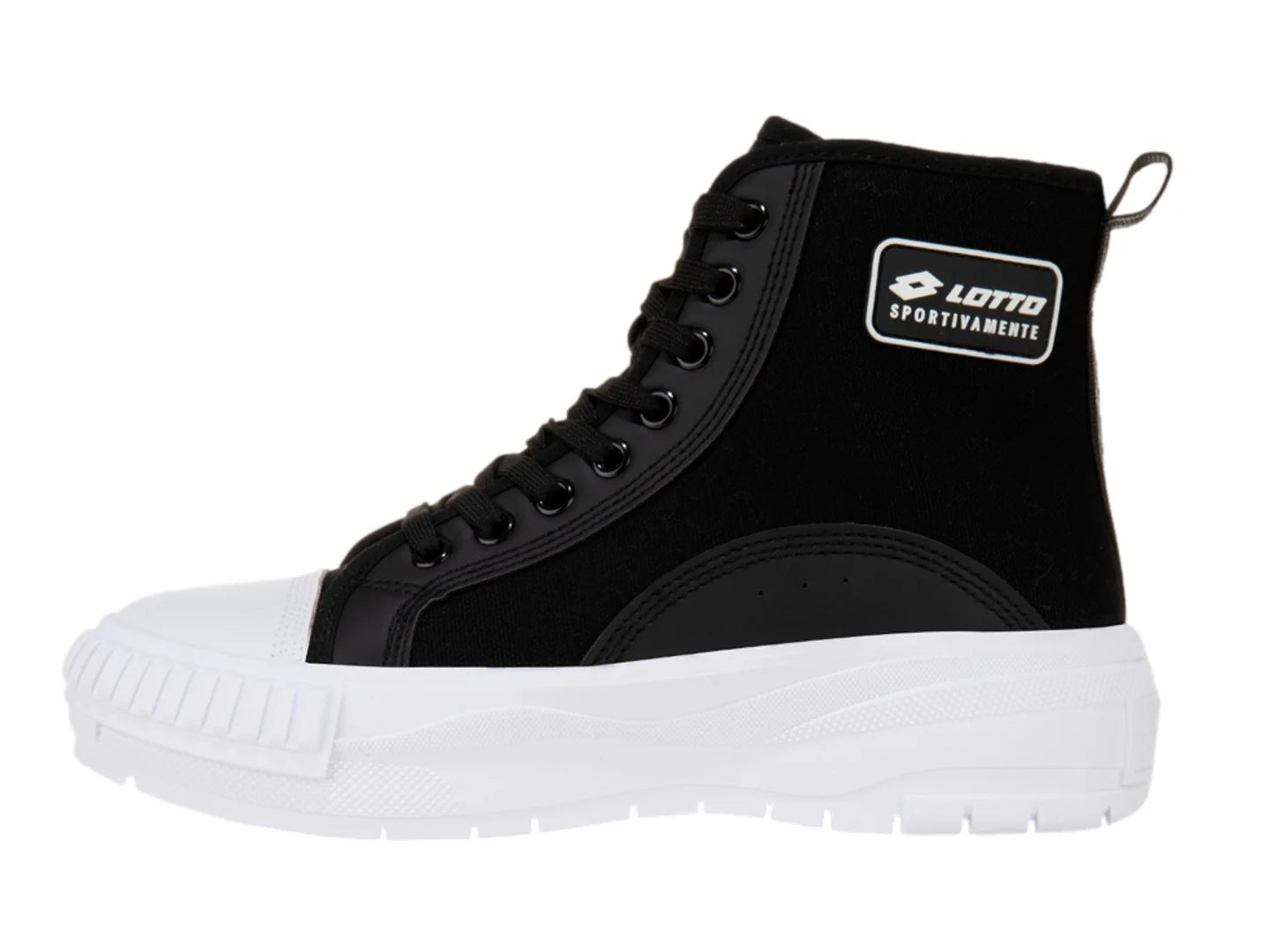 Tenis Lotto Ruvin Negro y Blanco para Mujer
