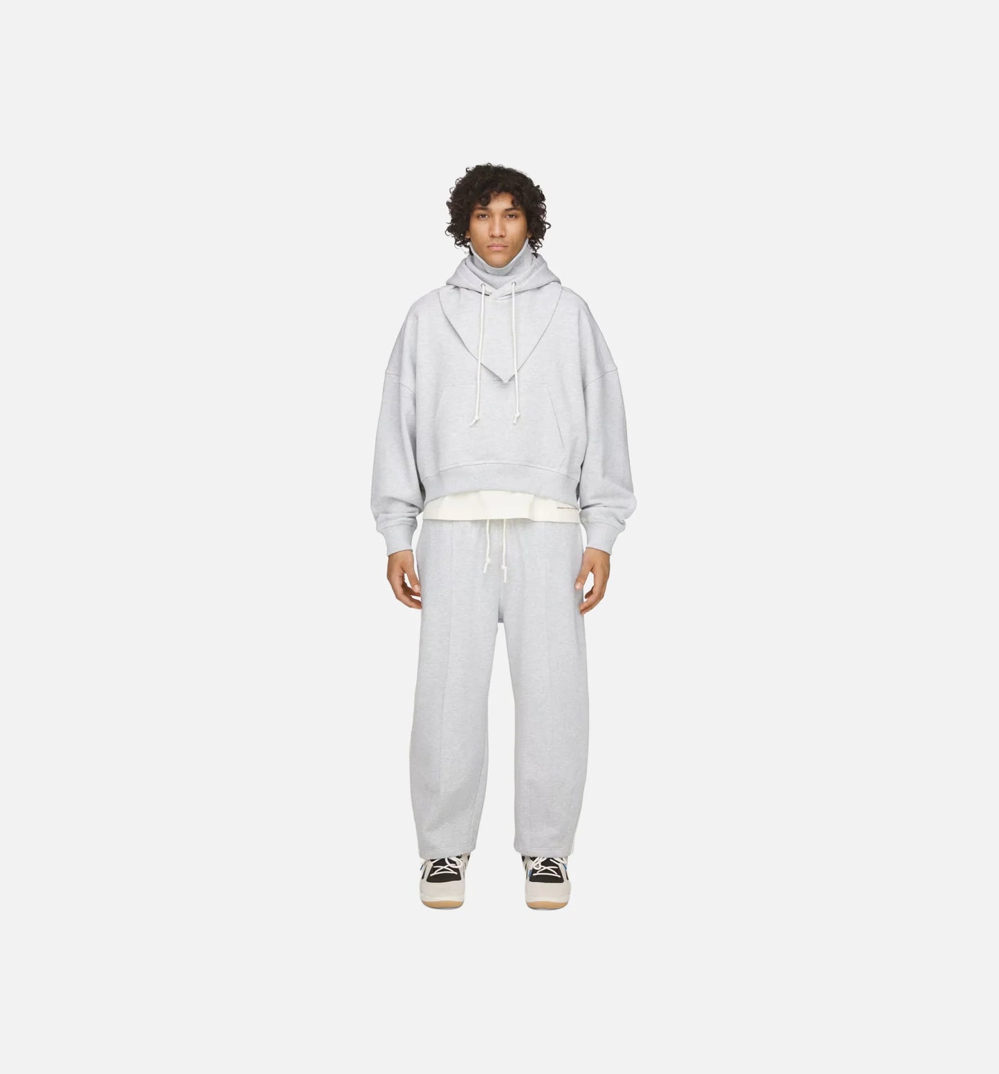 Bad Bunny Tapered Heavy Mens Sweatpants Light Grey Heather