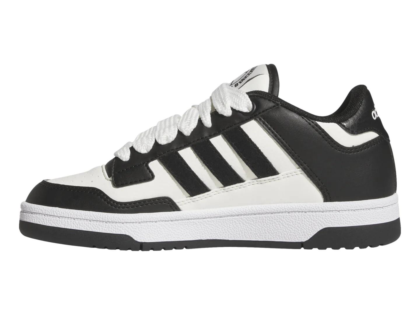 Tenis Adidas Rapid Court Low Negro y Blanco para Niño