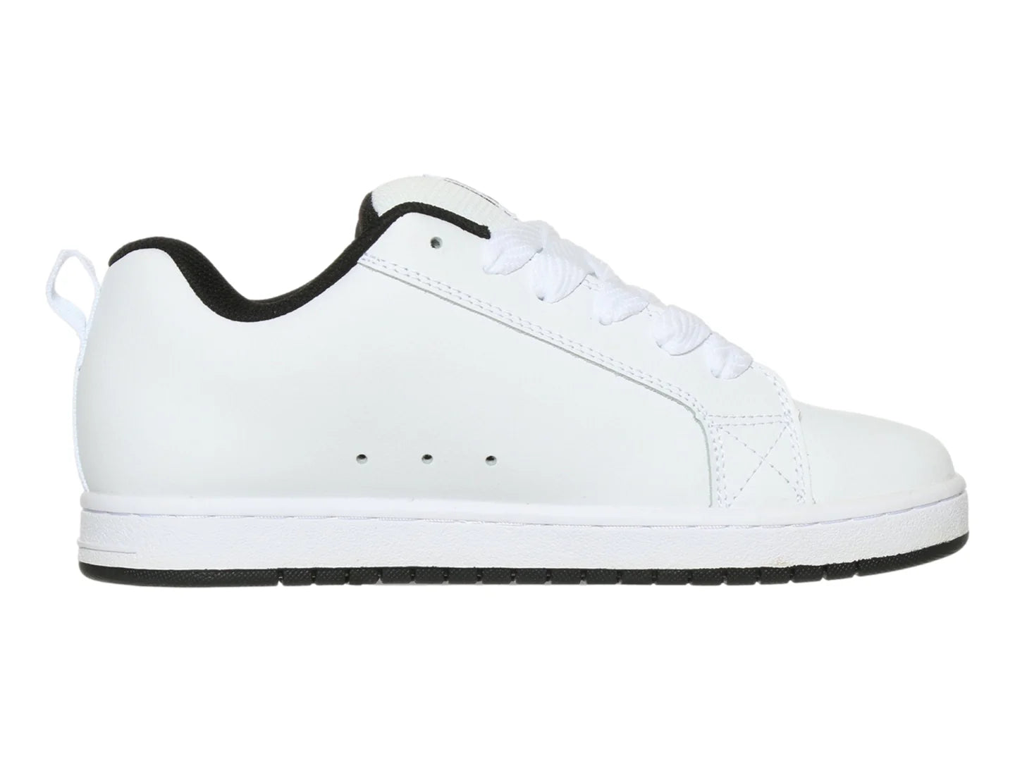 Tenis DC Shoes Court Graffik Blancos y Negros para Hombre