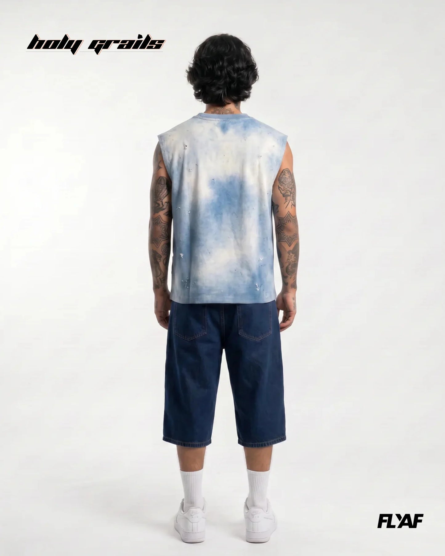 Bleach Blue Wash Tank Top HG x FLYAF