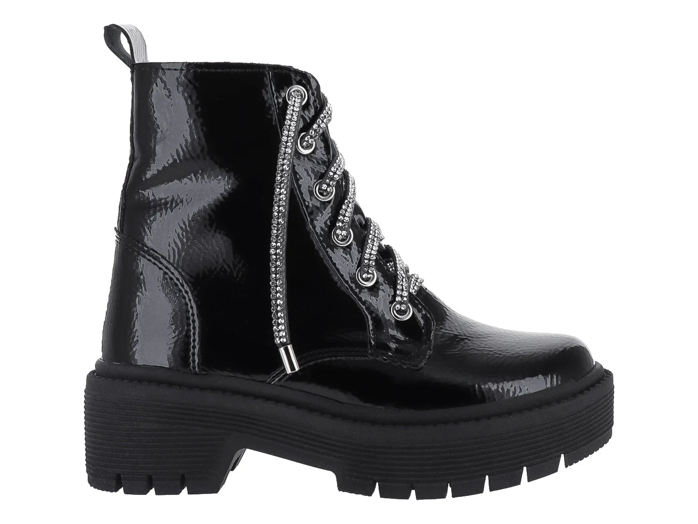 Botas Mia Bonita Charol Negro para Niña