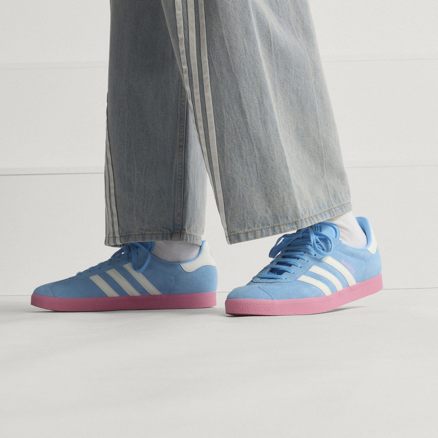 adidas Gazelle Inter Miami CF Shoes Light Blue White