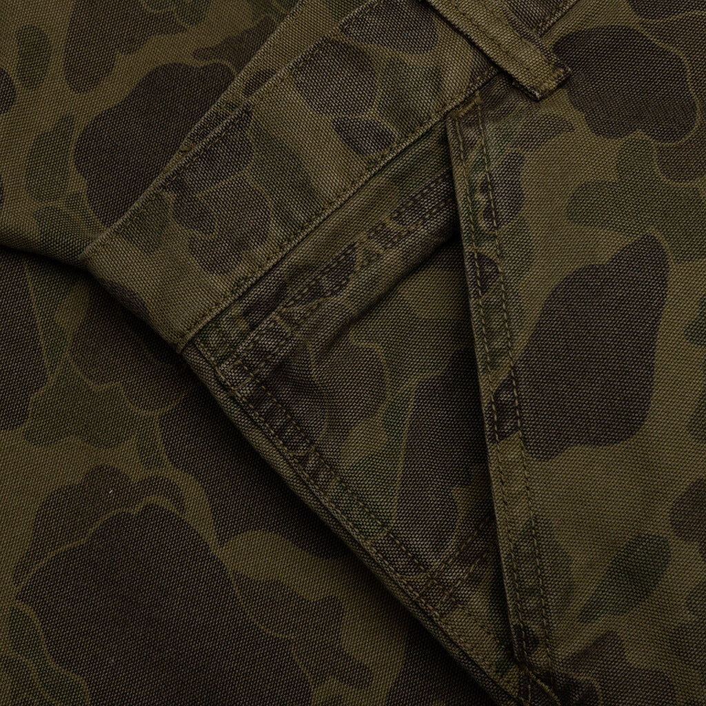 Duck Single Knee Pant Garment Dyed Camo Duck Green Office Green