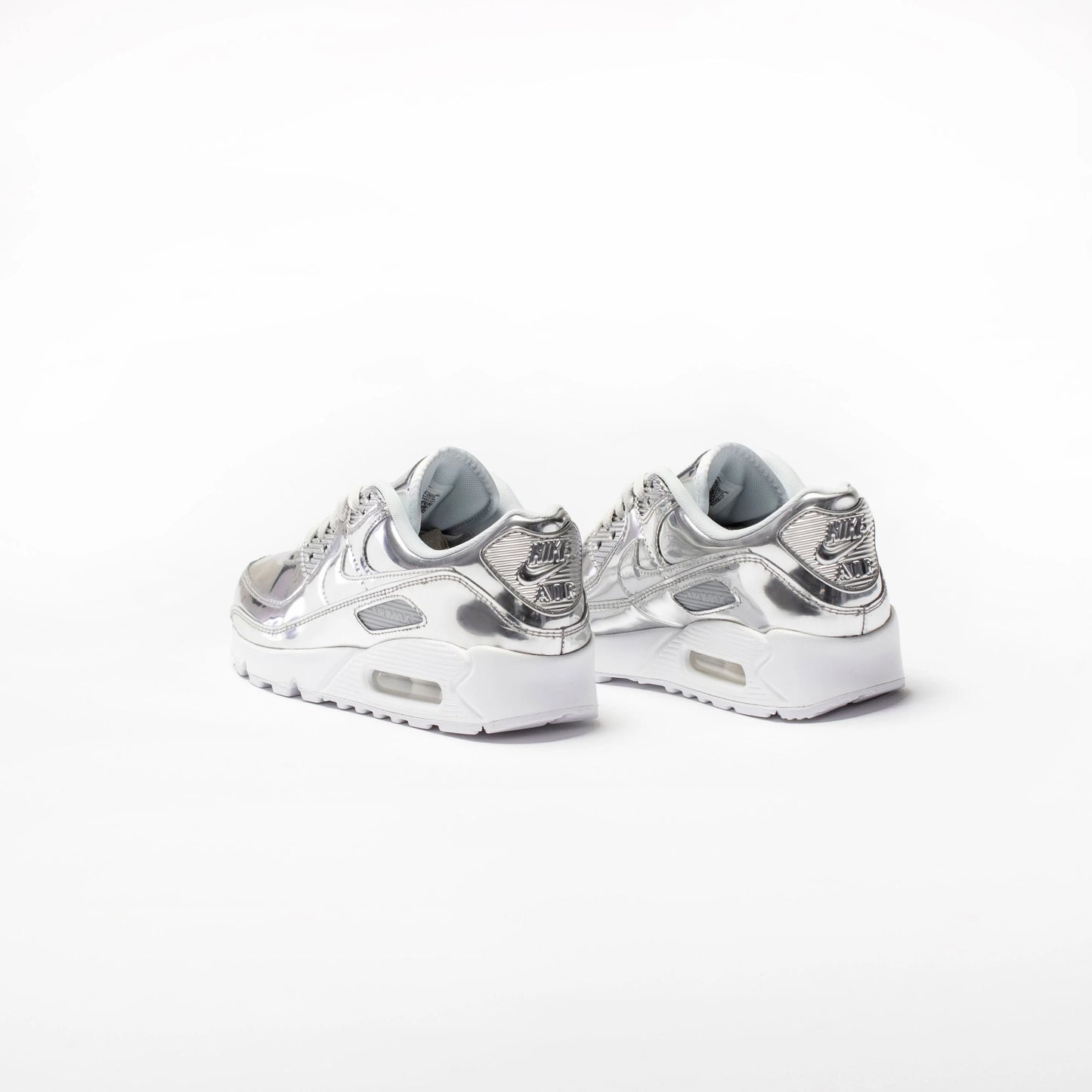 Air Max 90 Womens Running Shoe Platinum Silver Light Grey