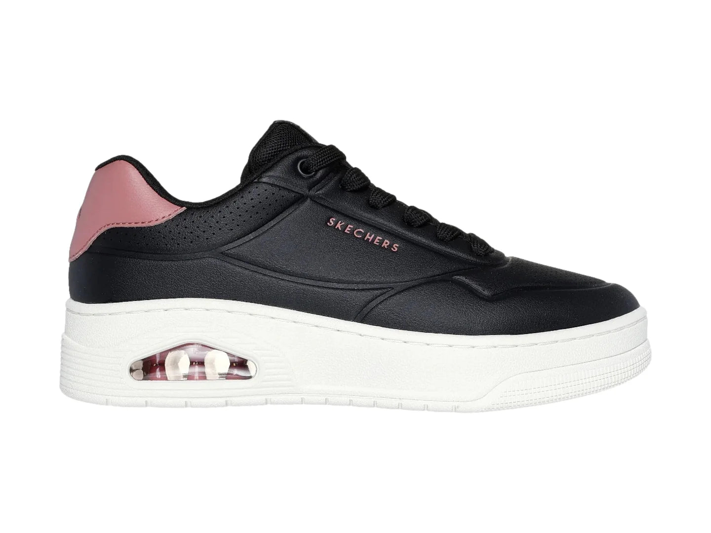 Skechers Tenis Uno Court Negro para Mujer