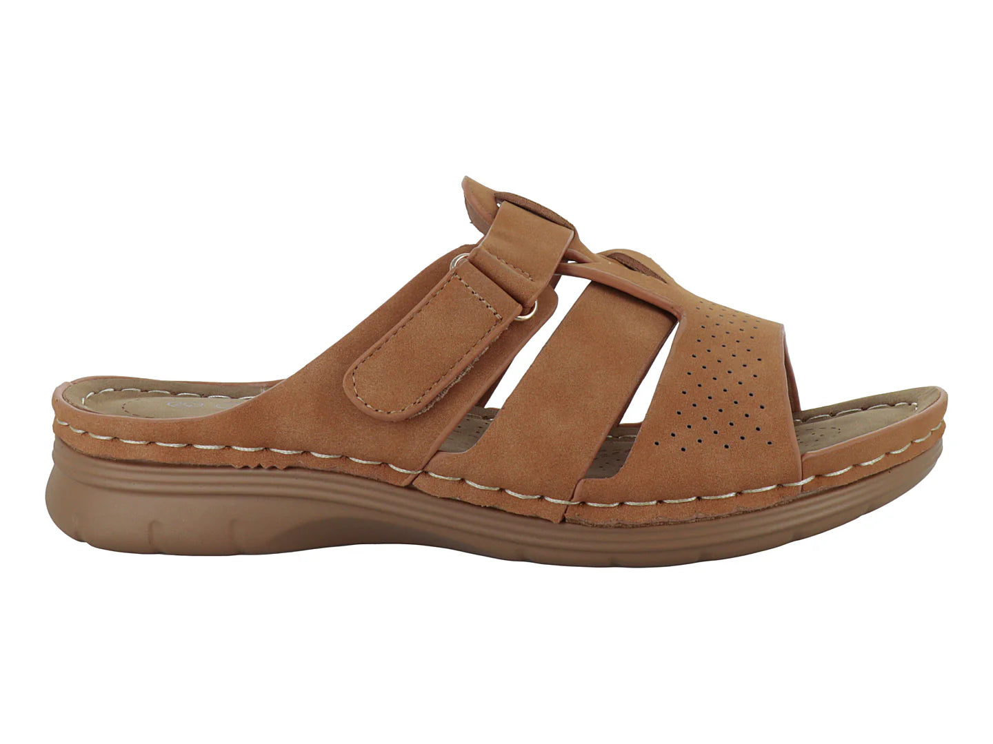 Sandalias Comfort Fit Camel para Mujer