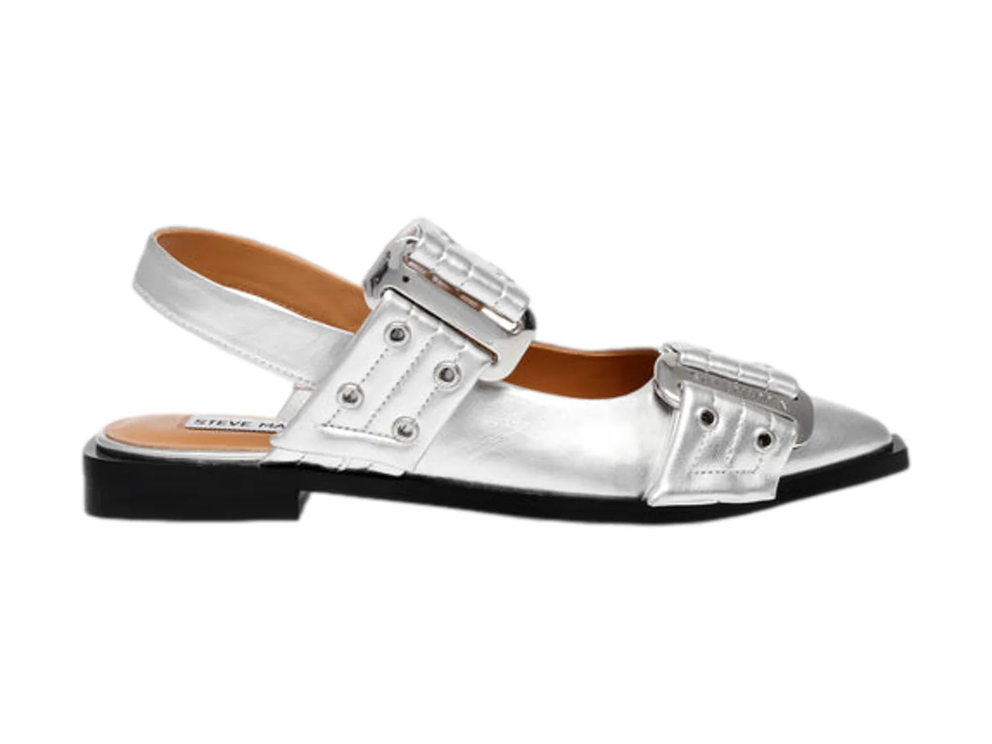 Zapatos Planos Steve Madden Silver para Mujer
