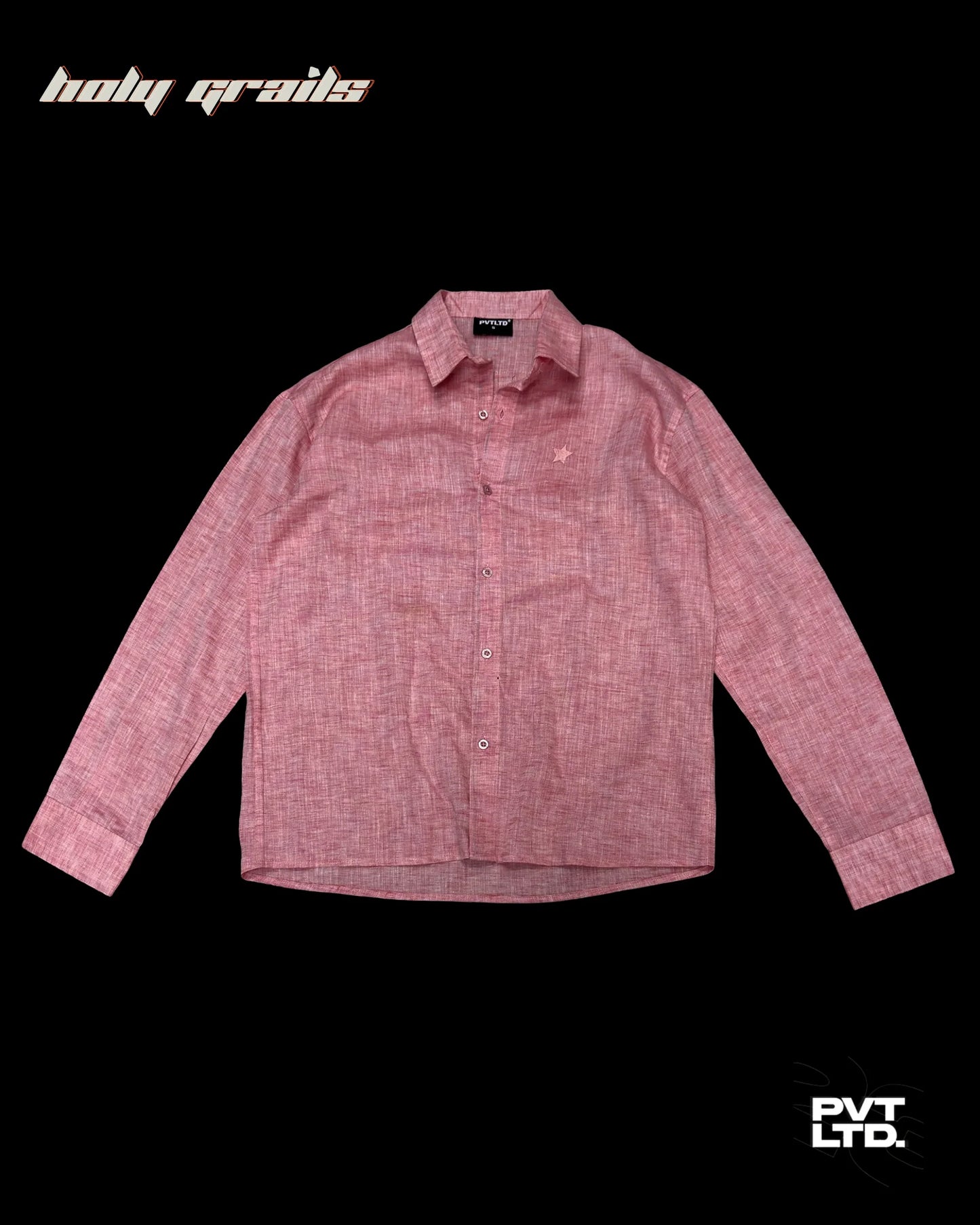 Tart Peach Solid Linen Shirt HG x Pvt Ltd