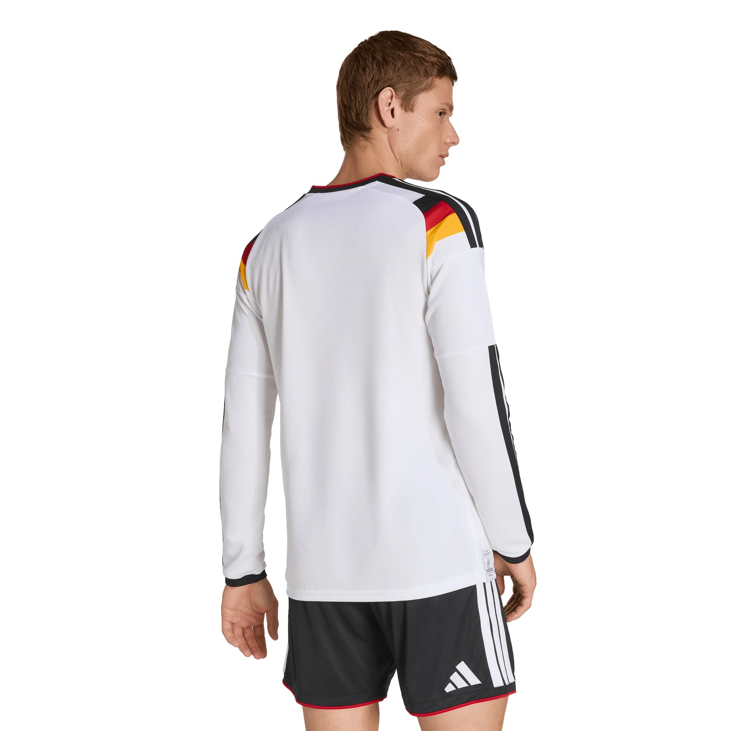 adidas Germany Home Long Sleeve Mens Soccer Jersey 26 White