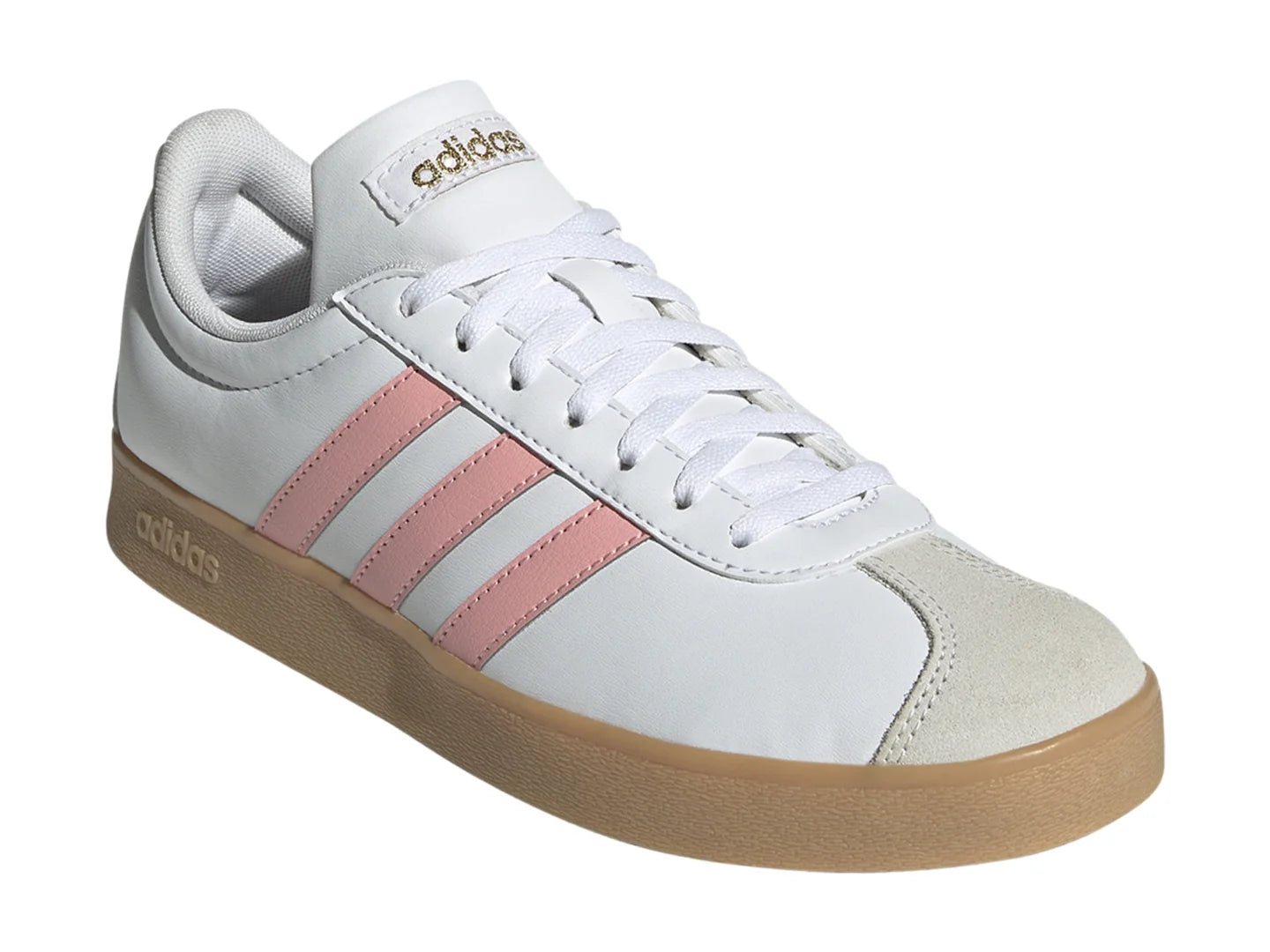 Tenis Adidas VL Court 20 Rosa y Blanco para Mujer
