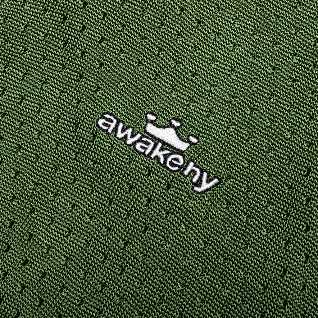 Mesh Polo Green