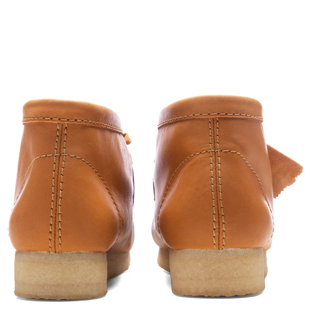 Wallabee Leather Boot Mid Tan