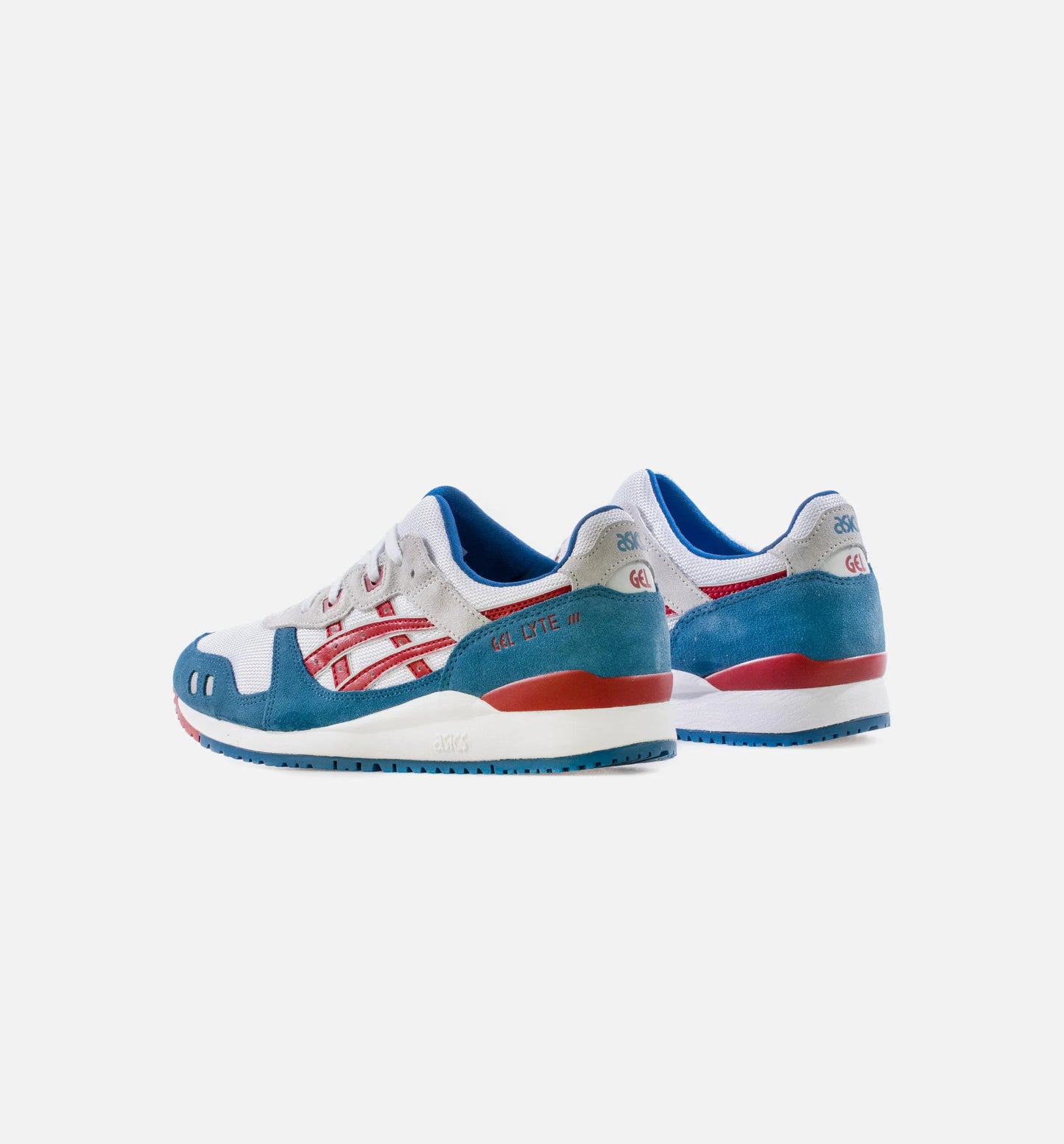 Gel Lyte Iii Mens Lifestyle Shoe White Blue Red