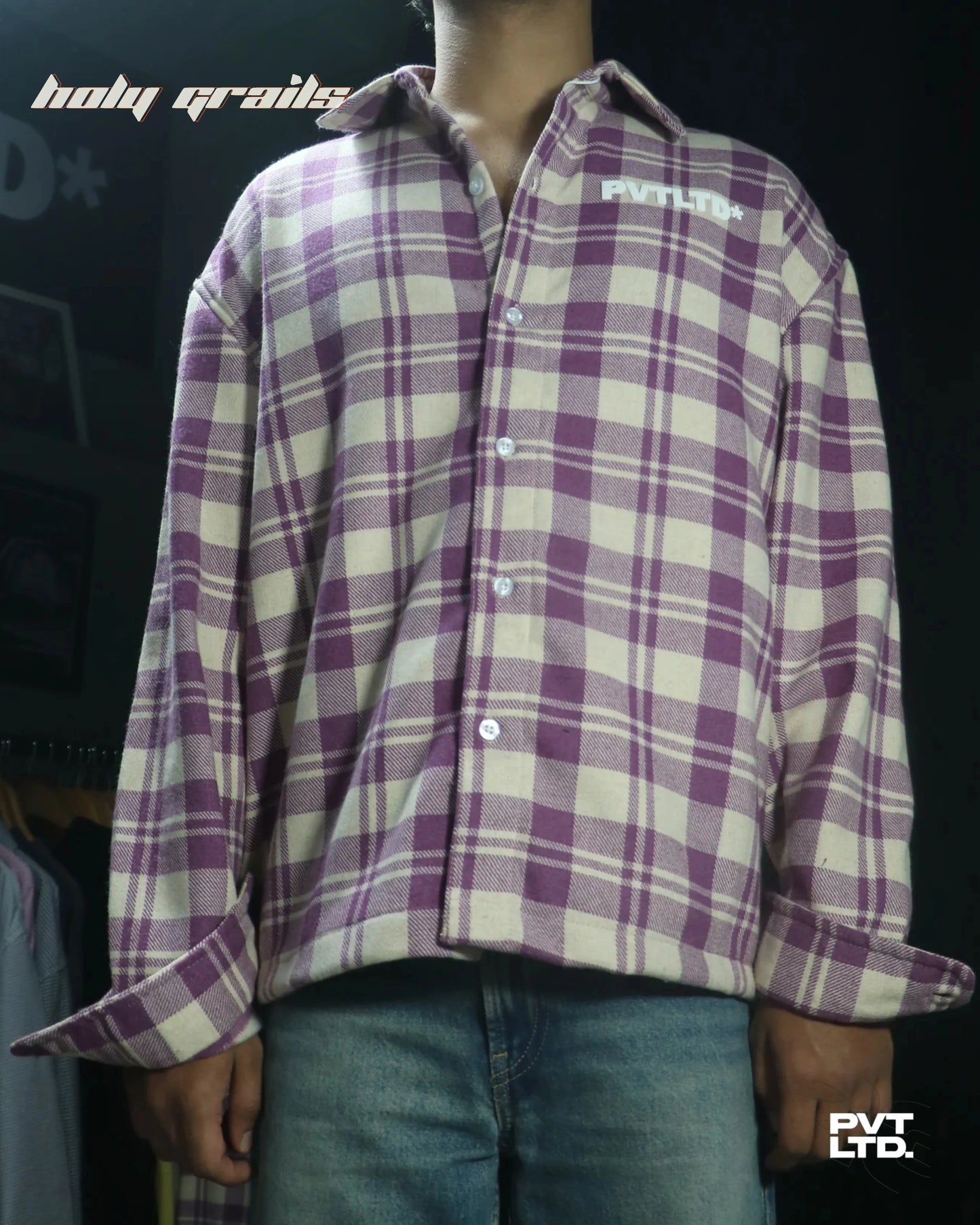 Blush Pink Heavyweight Full Sleeve Shirt HG x Pvt Ltd