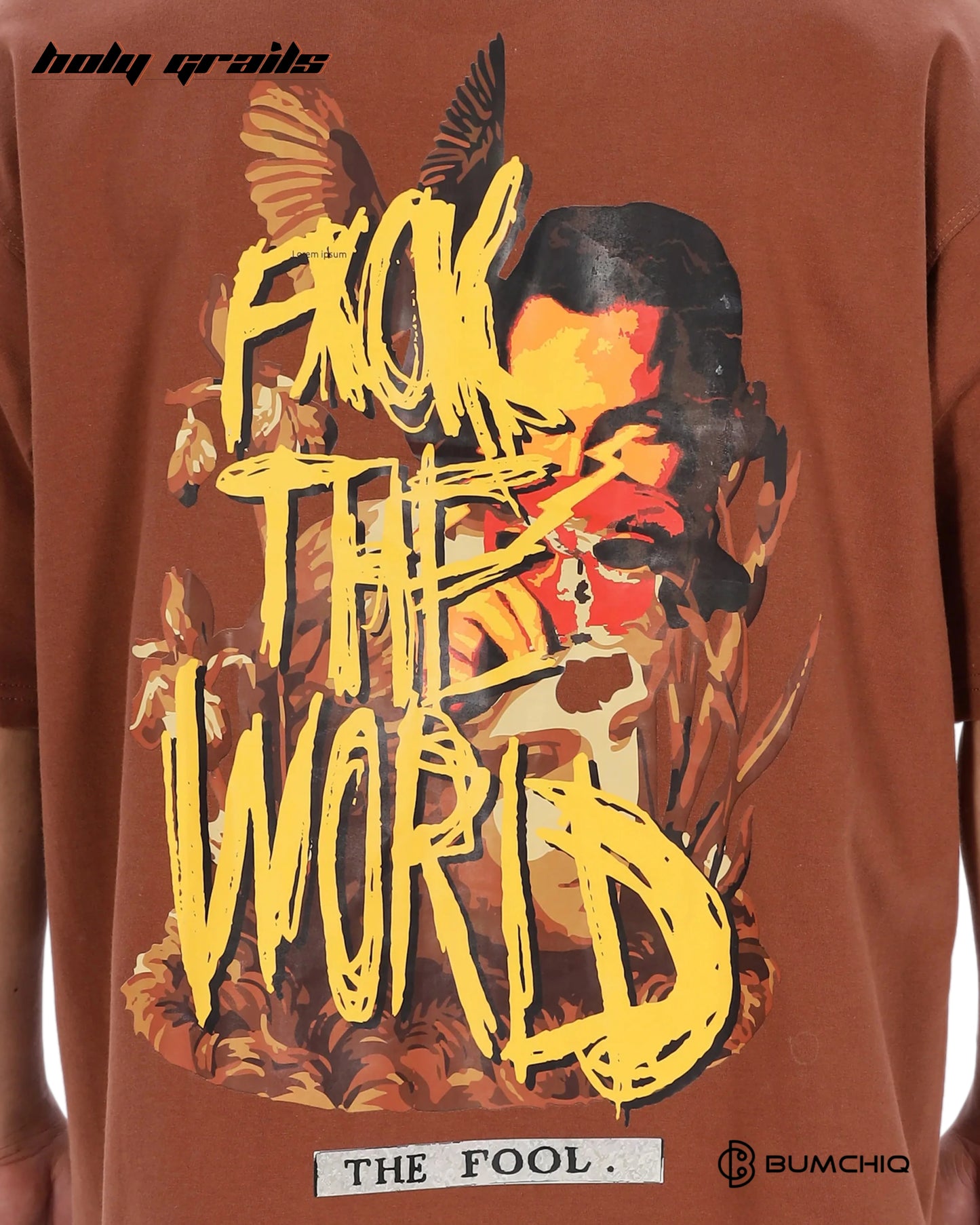 FCK World Brown Oversize Tee HG x Bumchiq