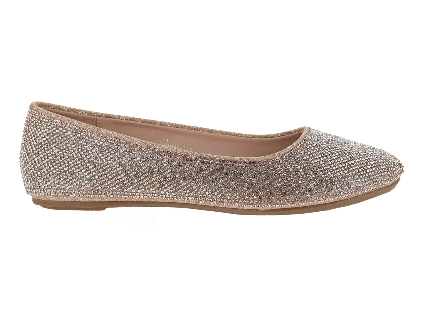 Zapatos Flats Ballerina Roze Rose Gold para Mujer