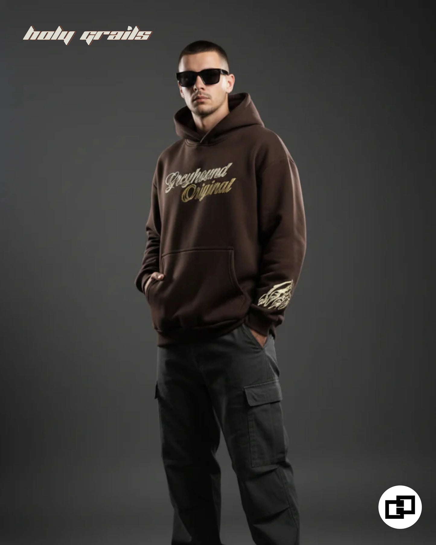 Tiger Claw Brown Hoodie HG x Grey Hound