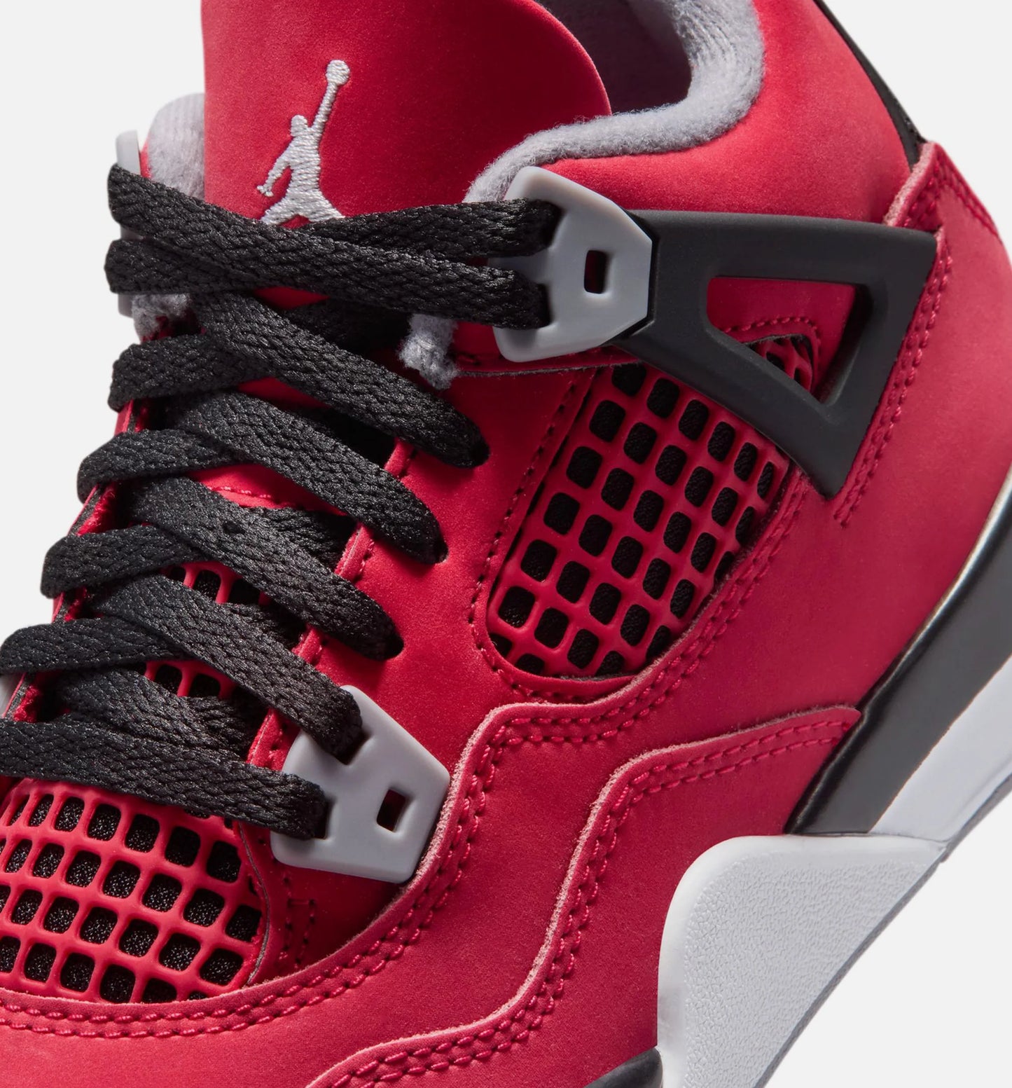 Air Jordan 4 Retro Toro Bravo Preschool Lifestyle Shoe Fire Red White Black Cement Grey Free Shipping