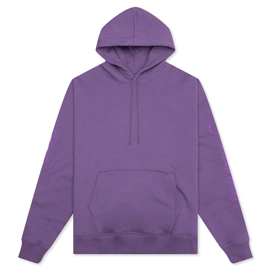 Scrawl Hoodie Eggplant