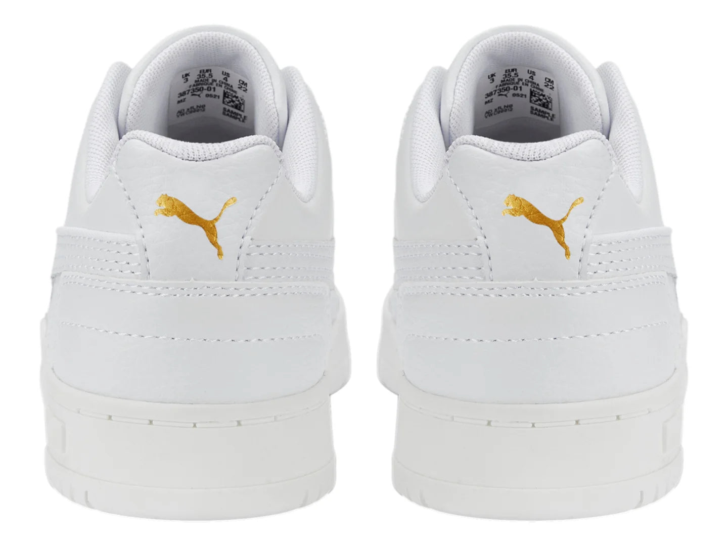 Tenis PUMA RBD Game Low Blanco y Dorado para Niño