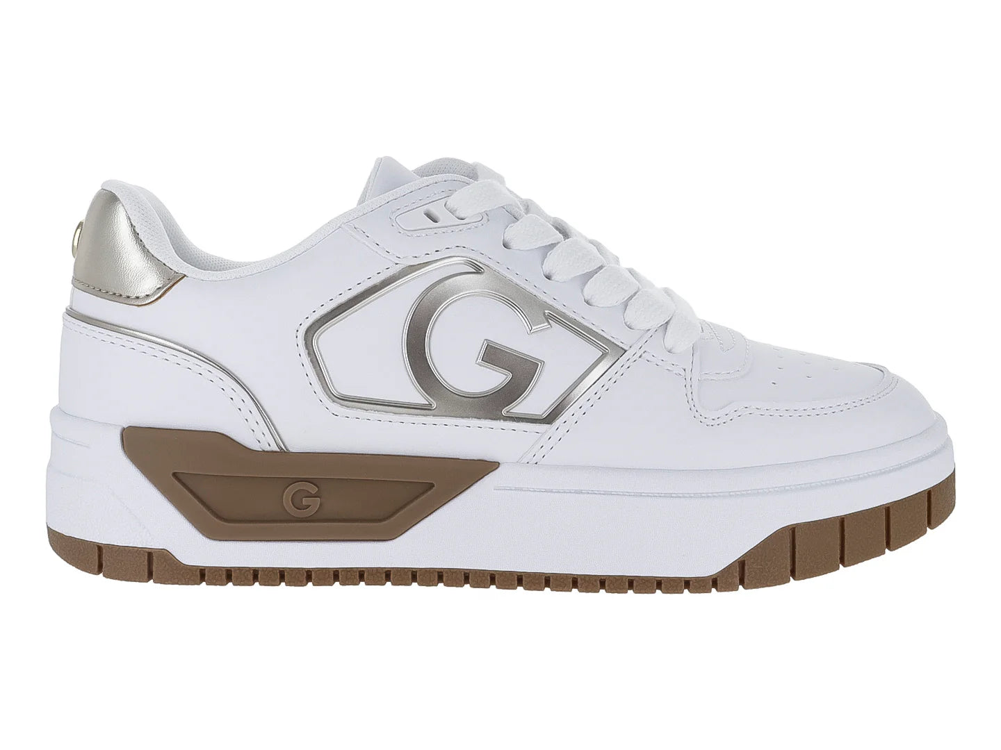 Tenis GBG Hotlin Blanco y Platino para Mujer
