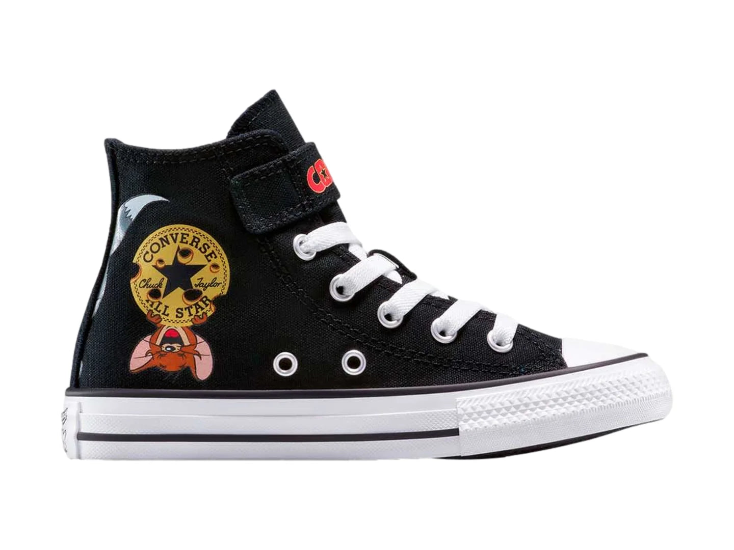 Tenis Converse Chuck Taylor All Star Hi Tom Jerry Negro para Niño
