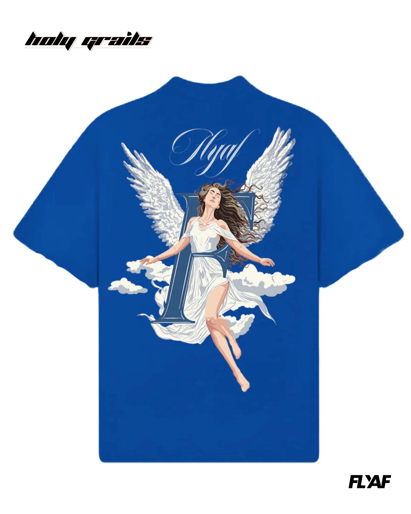 God Sent Blue Oversize Tee HG x FLYAF